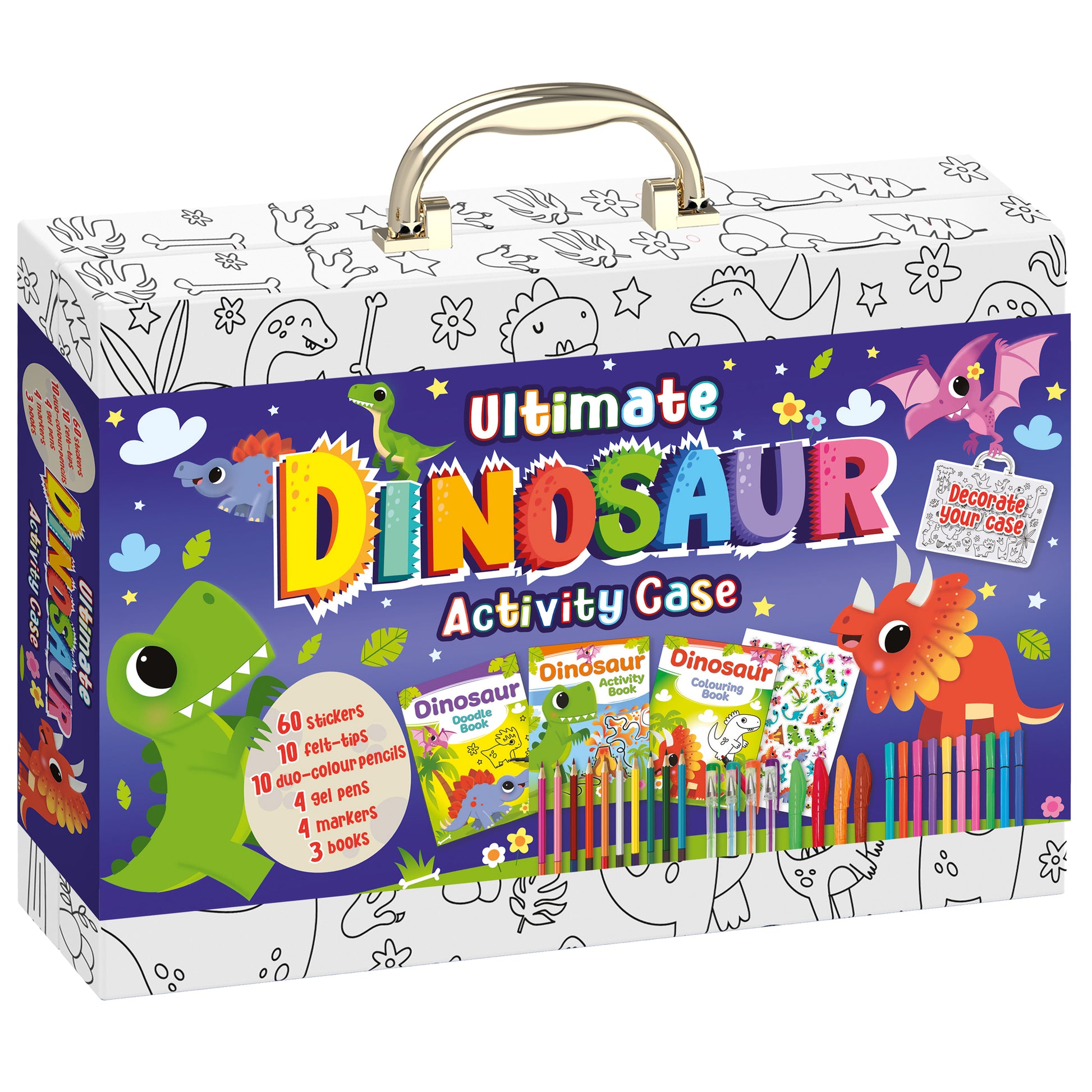 White Smoke Ultimate Play Case - Dinosaur Activity Kids Craft Kits