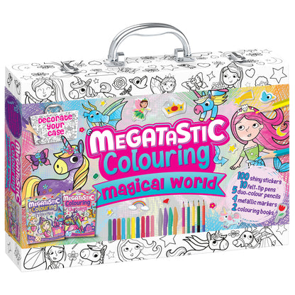 White Smoke Ultimate Play Case - Megatastic Colouring Kids Craft Kits