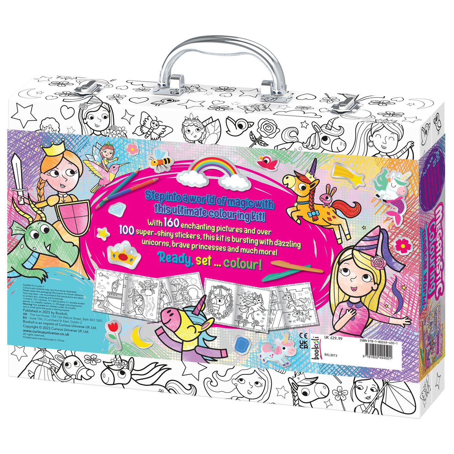 White Smoke Ultimate Play Case - Megatastic Colouring Kids Craft Kits