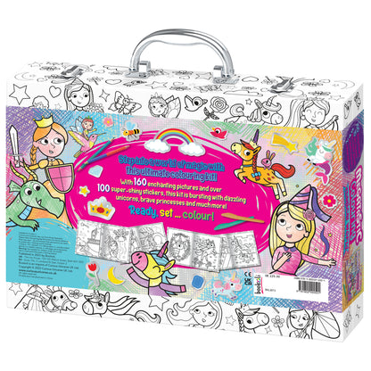 White Smoke Ultimate Play Case - Megatastic Colouring Kids Craft Kits