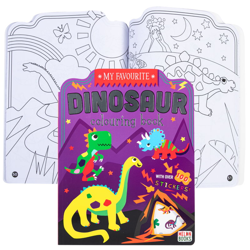 Lavender MY FAVOURITE DINOSAUR COLOURING BOOK Kids Activities