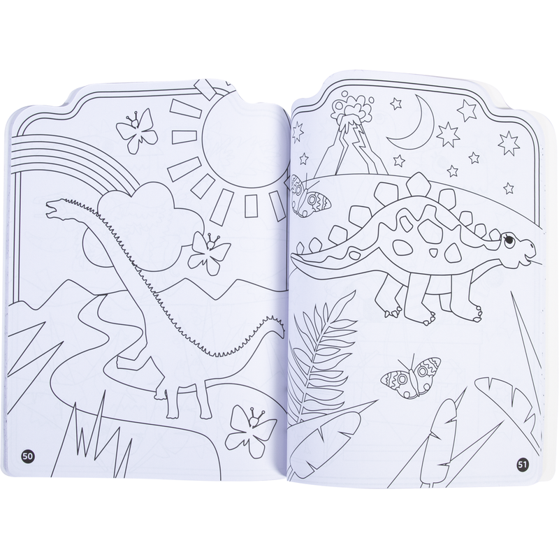 Lavender MY FAVOURITE DINOSAUR COLOURING BOOK Kids Activities