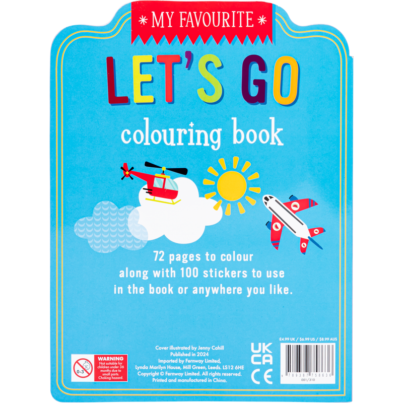 Medium Turquoise MY FAVOURITE Lets Go Kids Activities