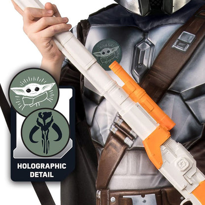 Rubies Star Wars The Mandalorian Deluxe Costume, Black (3-5 years)