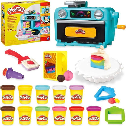 White Smoke Play-Doh Super Slice Cake Playset Kids Clay, Dough & Modelling