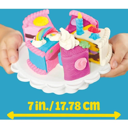 Light Sea Green Play-Doh Super Slice Cake Playset Kids Clay, Dough & Modelling