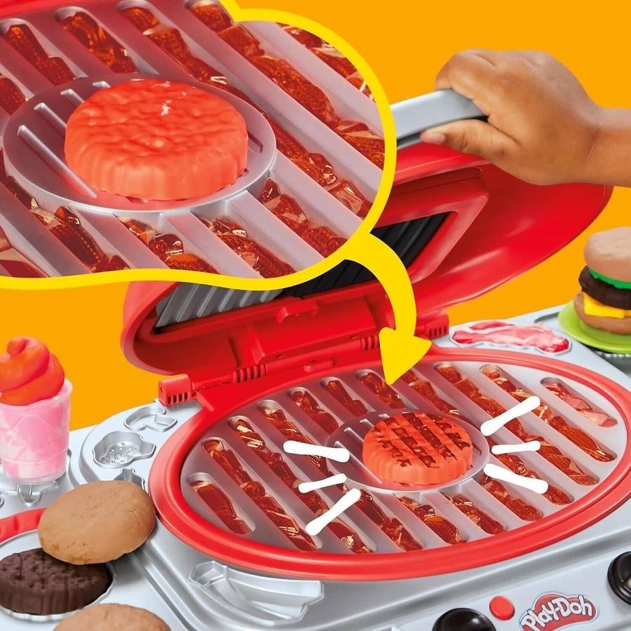 Orange Play-Doh Sizzlin Grill Playset Kids Clay, Dough & Modelling