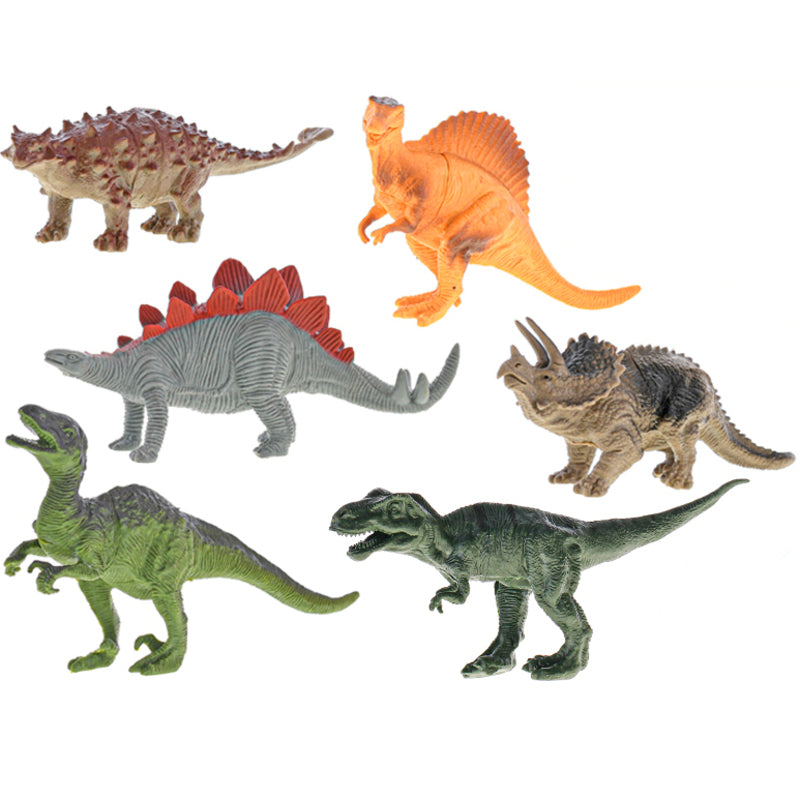 Dim Gray Primeval Dinosaur Toy Box Set B 6 pieces Dinosaur Toys