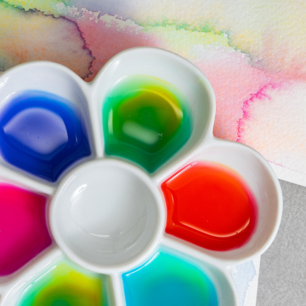 Light Gray Kuretake Gansai Tambi Granulating Colours 3 Watercolour Set – 5 Colours Watercolour Paint
