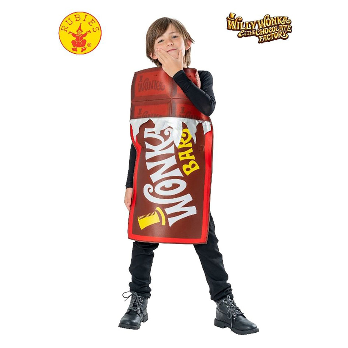 Rubies WILLY WONKA CHOCOLATE BAR TABARD (5-8 years)