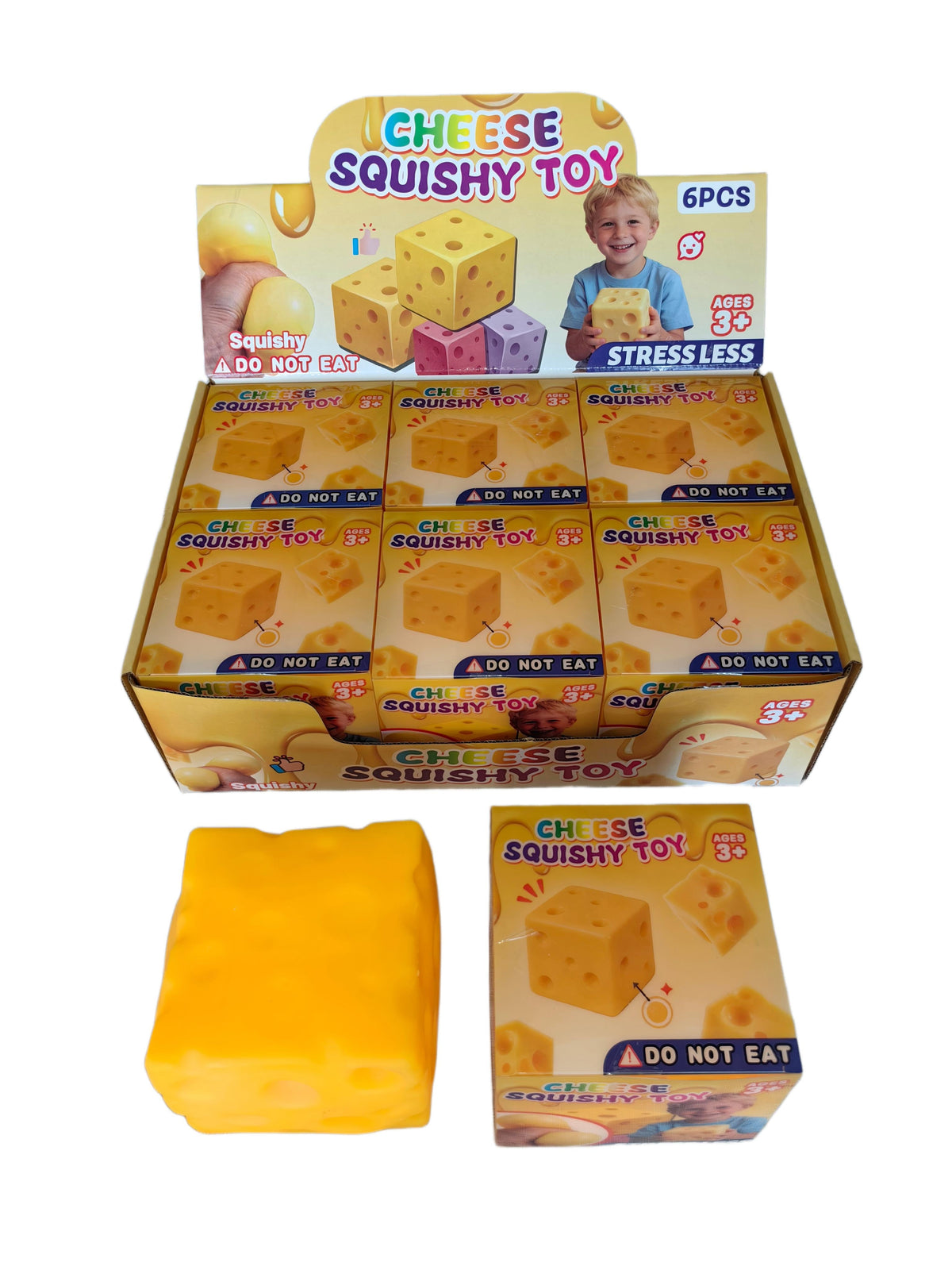 White Smoke Squishy Jumbo Cheese Squishy & Squeeze