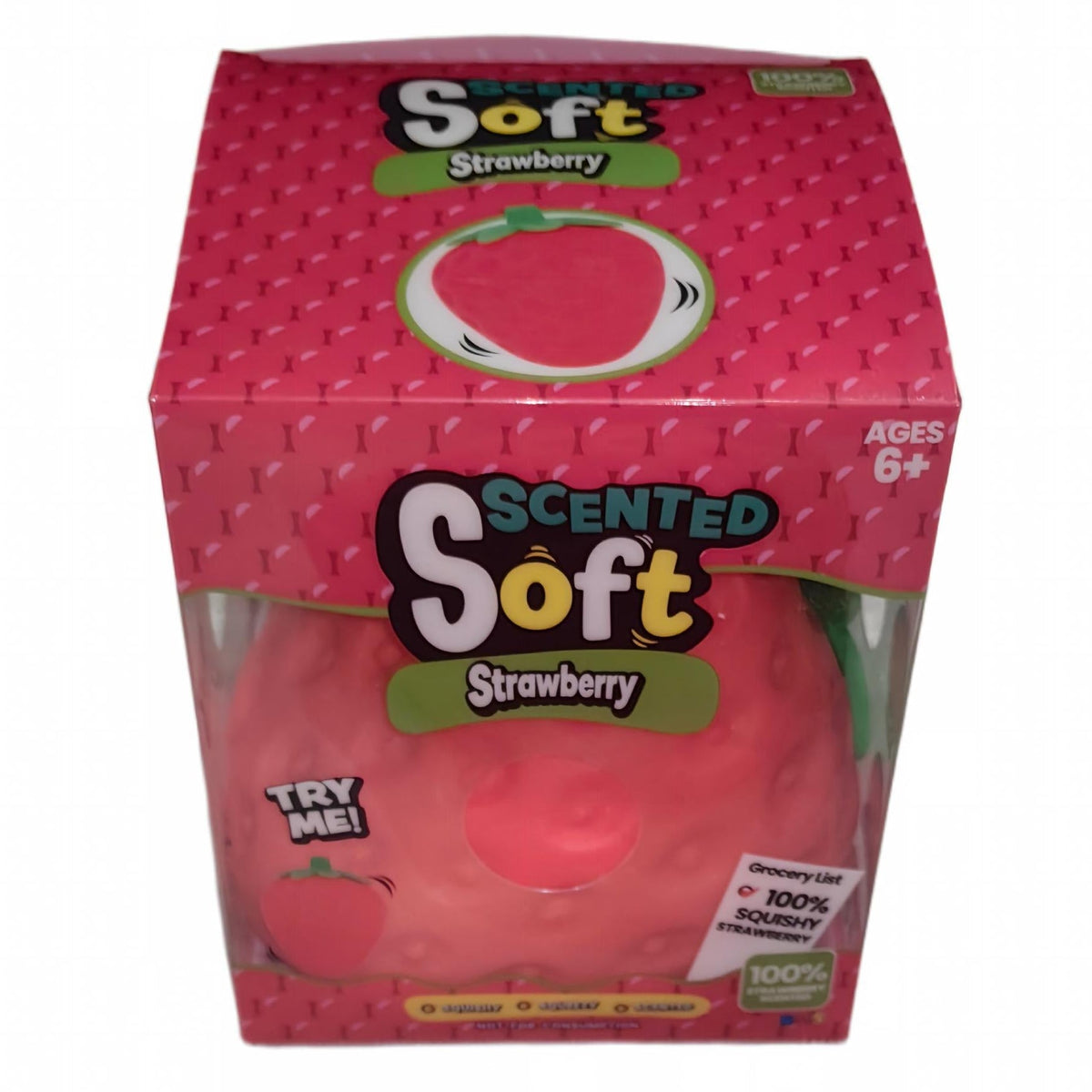 White Smoke Squishy Jumbo Strawberry Squishy & Squeeze