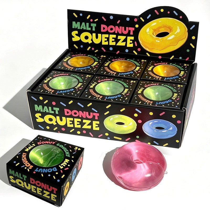 White Smoke Squishy Sugar Translucent Donuts Assorted Squishy & Squeeze