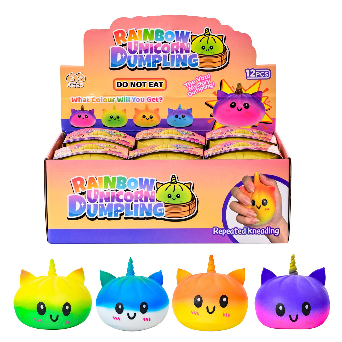 White Smoke Squishy Mystery Unicorn Dumpling Assorted Squishy & Squeeze