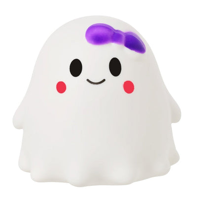 Lavender Squishy Jumbo Girl Ghost with a Bow Squishy & Squeeze