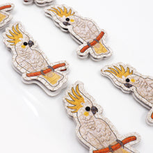 White Smoke Aarbee Australian Cockatoo Stickers 6Pcs Paper Craft