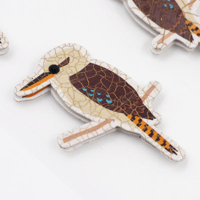 White Smoke Aarbee Australian Kooka Stickers 6Pcs Paper Craft