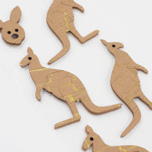 Lavender Aarbee Australian Stickers Kanga 6Pcs Paper Craft