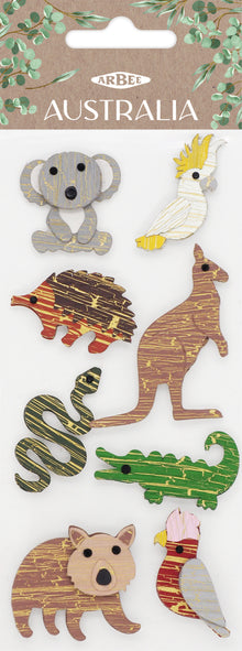 Seashell Aarbee Australian Wildlife Stickers Paper Craft