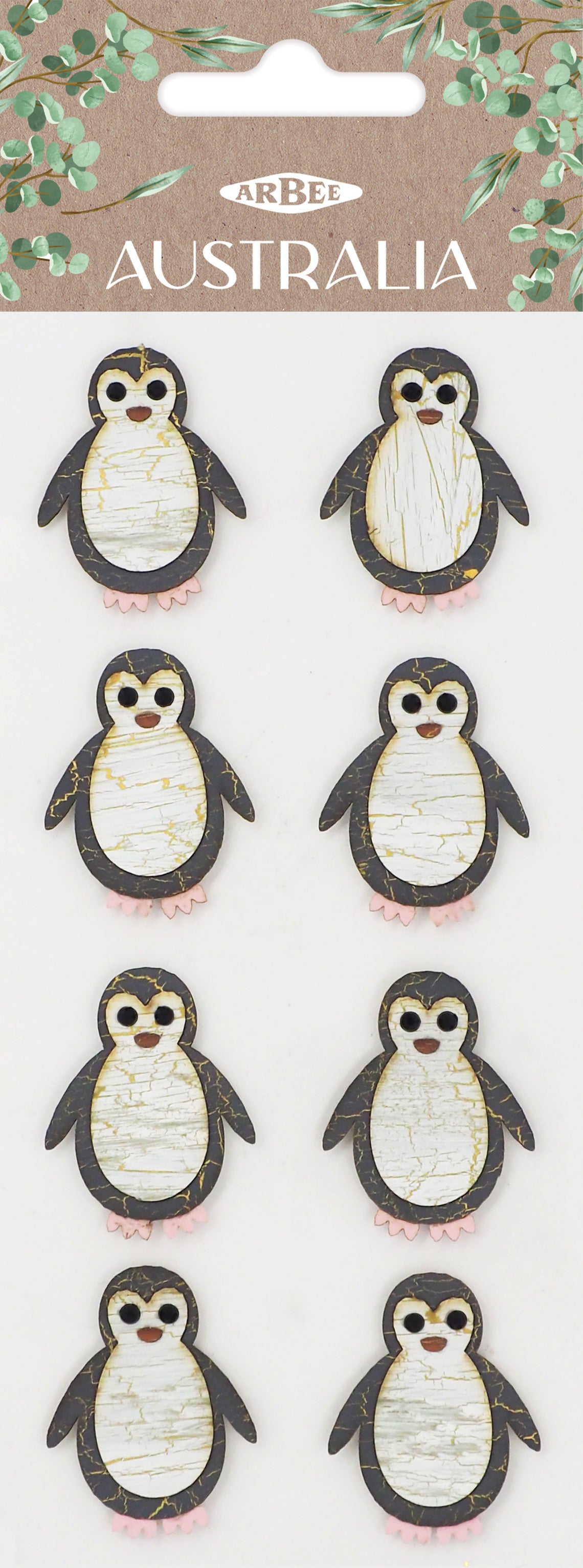Lavender Aarbee Australian Eudyptula Stickers Paper Craft