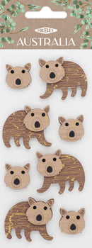 Lavender Aarbee Australian Wombat  Stickers Paper Craft