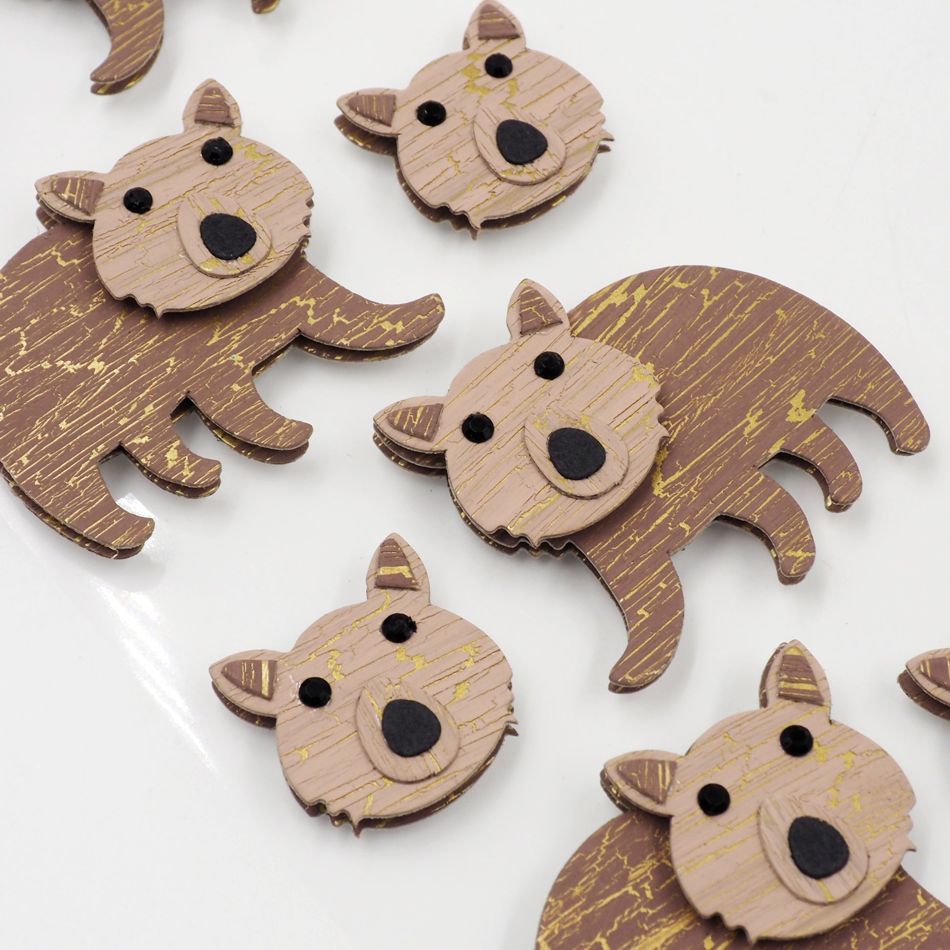 Lavender Aarbee Australian Wombat  Stickers Paper Craft