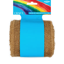 Deep Sky Blue Burlap Open Weave Garland 10M Craft Basics