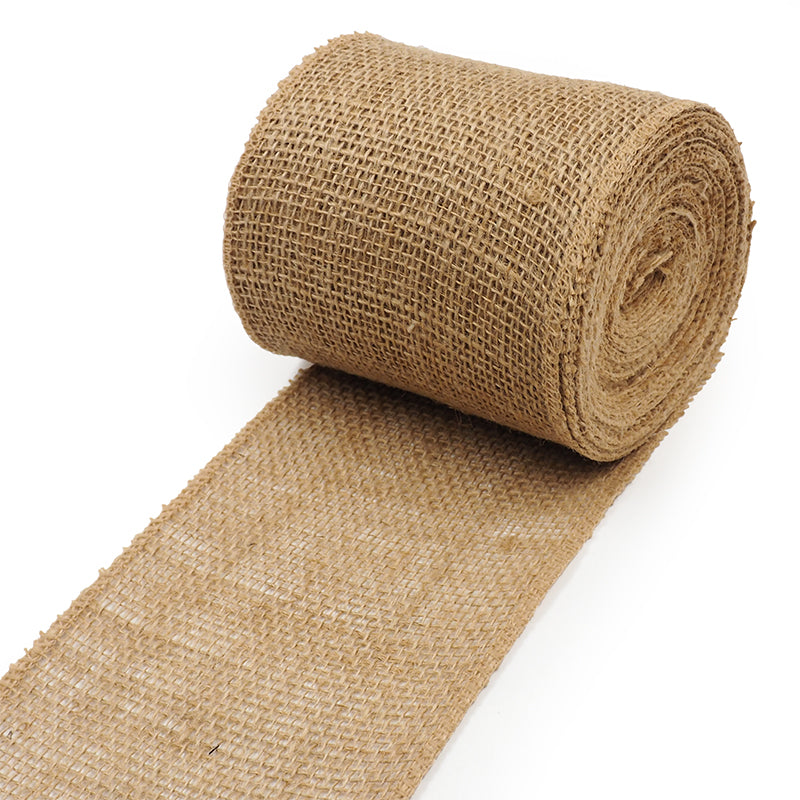 White Smoke Burlap Open Weave Garland 10M Craft Basics