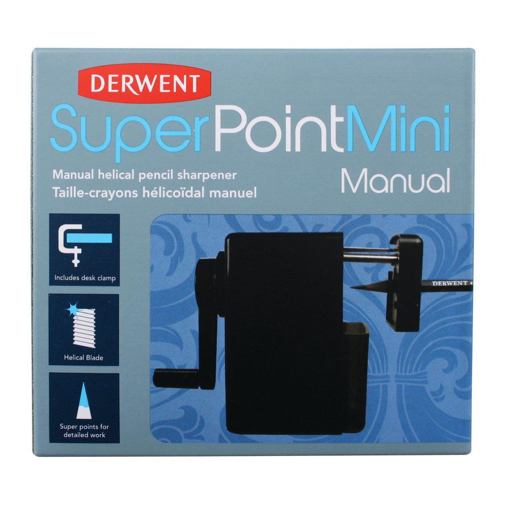 Light Slate Gray Derwent Super Point Mini 1 Hole Desk Sharpener Drawing Accessories
