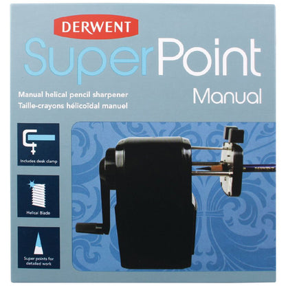 Light Steel Blue Derwent Super Point Manual Desk Sharpener Drawing Accessories