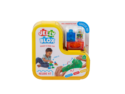 Light Gray Jelly Blox - Newbie Kit Sensory Building & Construction Toys