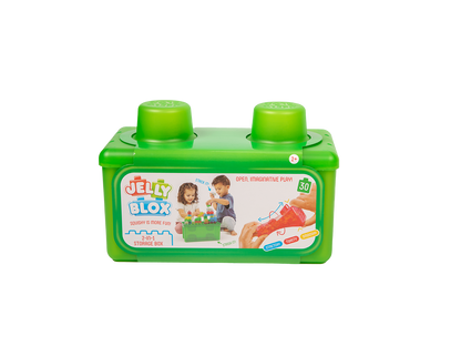 Black Jelly Blox - Stash & Stack 2 in 1 Storage Case Sensory Building & Construction Toys