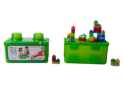 Black Jelly Blox - Stash & Stack 2 in 1 Storage Case Sensory Building & Construction Toys