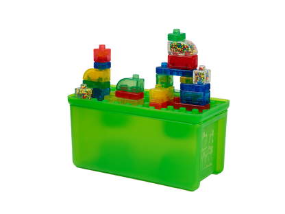 Black Jelly Blox - Stash & Stack 2 in 1 Storage Case Sensory Building & Construction Toys