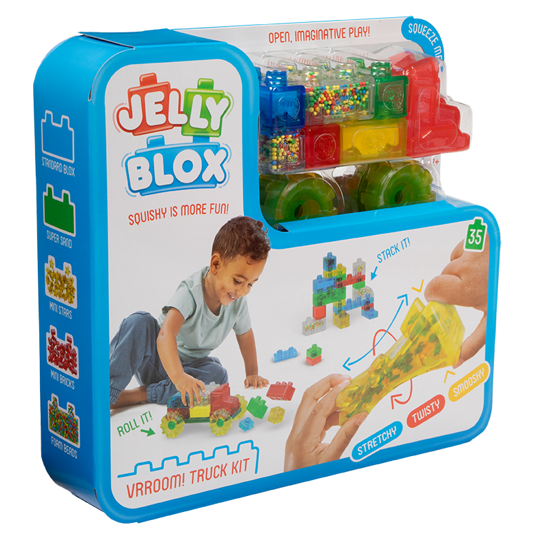 Light Gray Jelly Blox - Vroom! Truck Kit Sensory Building & Construction Toys