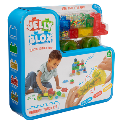 Light Gray Jelly Blox - Vroom! Truck Kit Sensory Building & Construction Toys