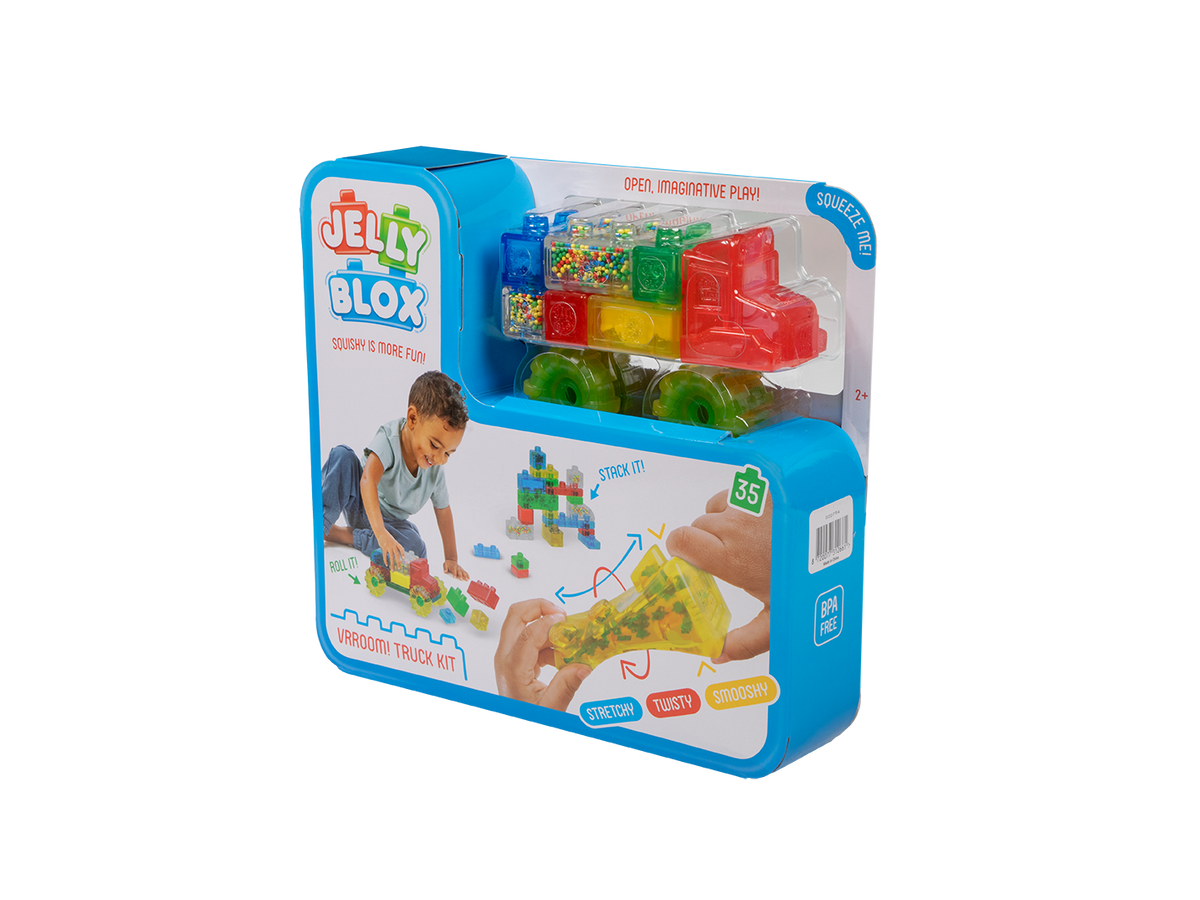 Black Jelly Blox - Vroom! Truck Kit Sensory Building & Construction Toys
