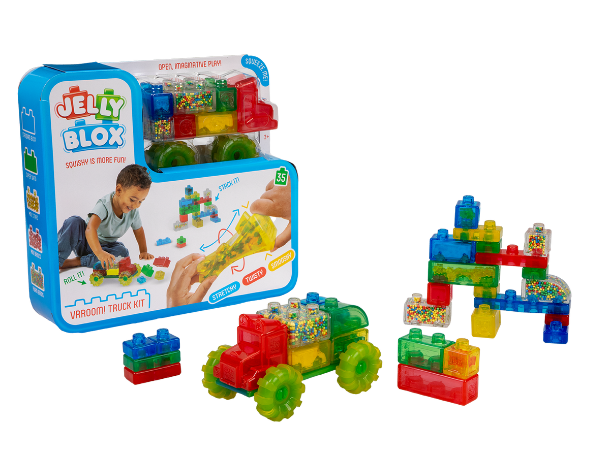 Black Jelly Blox - Vroom! Truck Kit Sensory Building & Construction Toys