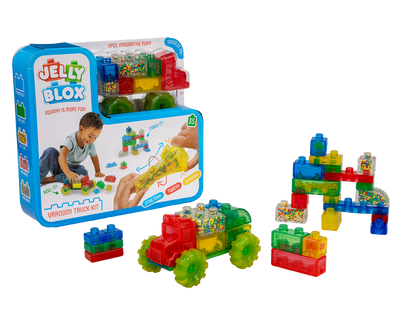 Black Jelly Blox - Vroom! Truck Kit Sensory Building & Construction Toys