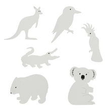 White Smoke Card Diy Aus Animal Shapes 18Pc Kids Craft Basics