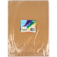 Dark Khaki Card Corrugated Natural A4 20Pc Craft Basics