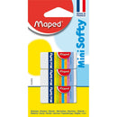 Gold Maped Mini Softy Eraser - 3 Pack Erasers