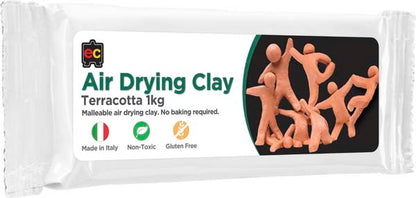 White Smoke EC Air Drying Clay, Terracotta, 1kg Kids Activities