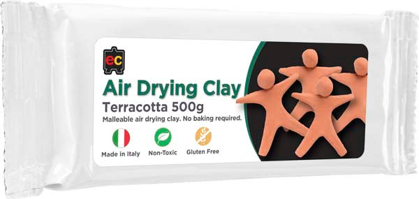 White Smoke EC Air Drying Clay, Terracotta, 500g Kids Activities