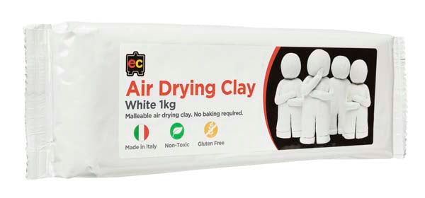 Lavender EC Air Drying Clay, White, 1kg Kids Activities