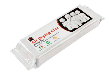 White Smoke EC Air Drying Clay, White, 1kg Kids Activities