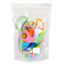 Dough Paper Safety Scissors Multi 10Pc