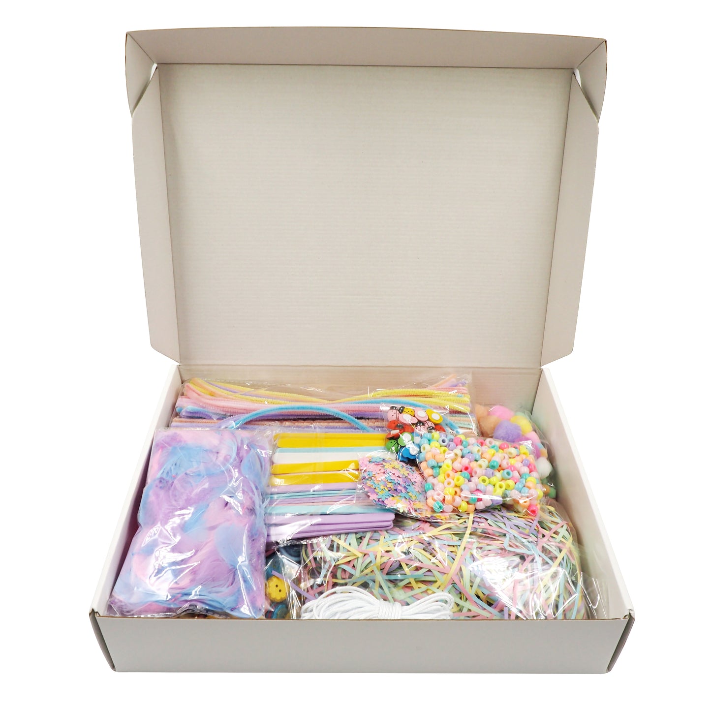 White Smoke Mega Craft Creation Kit, Pastel Colours Kids Craft Kits