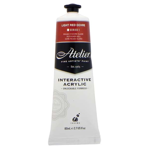 White Smoke Atelier Interactive Artists Acrylic Paint,  Light Red Ochre S1 80ml Acrylic Paints