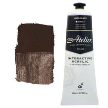 White Smoke Atelier Interactive Artists Acrylic Paint,  Mars Black S1 80ml Acrylic Paints